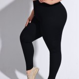 Plus-size yoga pants for women, extra-large running sports leggings, high-waisted seamless pants for overweight individuals