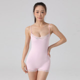 New European and American cross-border sexy and hot lace camisole bodysuit with adjustable straps, skin-friendly and breathable