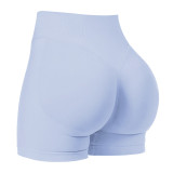 dfyne women's sports shorts TK popular three-section waist yoga shorts peach butt running fitness shorts