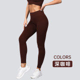 High-waisted tummy control peach butt yoga pants, butt-lifting, seamless, no awkward lines, nude-feel fitness pants for outdoor wear