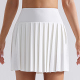 Spring and summer sports short skirt for women, running and fitness pleated skirt, high-waisted, outdoor, anti-exposure, for tennis, golf, and yoga