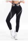 European and American seamless cross-waist yoga pants for women, slim-fit butt-lifting sports leggings, slimming fitness yoga leggings