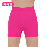 Cross-border fitness quick-dry casual sports yoga shorts for women, high elasticity, low waist, butt-lifting, three-quarter length, seamless knit design