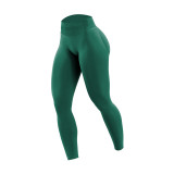 European-style tummy control peach butt yoga pants for women, high-waisted non-slip sports leggings, running fitness pants, sports base layer pants