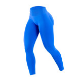 European-style tummy control peach butt yoga pants for women, high-waisted non-slip sports leggings, running fitness pants, sports base layer pants