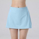 Cross-border outdoor sports tennis skirt set for women, high-waisted, breathable, quick-drying badminton skirt, casual fitness sports set
