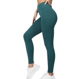 High-waisted tummy control peach butt yoga pants, butt-lifting, seamless, no awkward lines, nude-feel fitness pants for outdoor wear