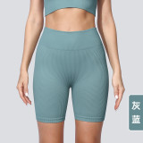 Summer high-waisted butt-lifting sports shorts for women, breathable and quick-drying fitness shorts, peach-butt nude-feel yoga shorts