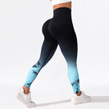 Women's Tie-Dye Yoga Pants, Seamless High-Waisted Running Fitness Pants, Sports Tight-Fitting Quick-Dry Leggings