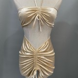 PH02 Sexy Rhinestone Swimsuit One-Piece Two-Piece Bikini 2022 Slimming Fashionable Sun Protection Slim Fit