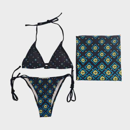 CB14 New One-Piece and Two-Piece Bikini European and American Sexy Swimwear for Women
