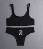 GU66X Series G Letter Embroidered See-Through Lingerie Set for Women, European and American Style