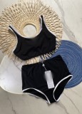CH Series European and American Women's Swimwear: One-piece, Two-piece Bikini, Fashionable and Sexy Two-piece Sporty Style