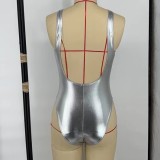 Silver-plated bikini sexy swimsuit made of special fabric bikini thong swimwear swimsuit