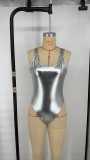 Silver-plated bikini sexy swimsuit made of special fabric bikini thong swimwear swimsuit