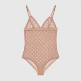GU66X Series G Letter Embroidered See-Through Lingerie Set for Women, European and American Style