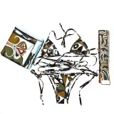European and American sexy printed bikini new style women's one-piece swimsuit