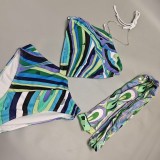 New one-piece and two-piece bikini European and American sexy swimwear bikini women swimwear