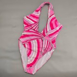 Silk scarf swimsuit bikini three-piece swimsuit for women