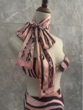 European and American sexy printed bikini new style women's one-piece swimsuit