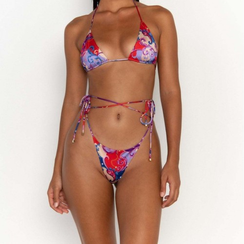 European and American sexy bikini swimwear thong swimsuit