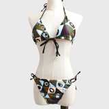 European and American sexy printed bikini new style women's one-piece swimsuit