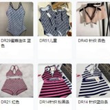DR women's swimsuit bikini, European and American fashion, AliExpress foreign trade, light luxury, vacation, celebrity style