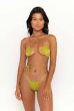 Avocado green bikini European and American swimwear micro bikini thong swimsuit