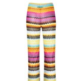 Mesh beach pants Zigzag trousers striped z-shaped wide-leg pants beach bikini pants