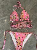 European and American sexy bikini swimwear, bikini thong swimwear, fashionable two-piece swimsuit