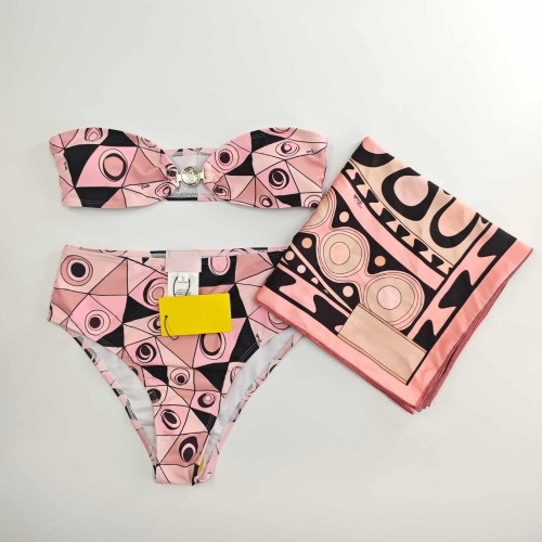 European and American sexy printed bikini new style women's one-piece swimsuit