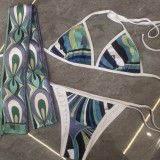 New one-piece and two-piece bikini European and American sexy swimwear bikini women swimwear