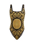 VSC European and American style gold patterned two-piece bikini swimsuit, fashionable and sexy for vacation