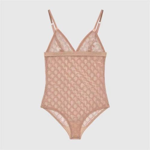 GU66X Series G Letter Embroidered See-Through Lingerie Set for Women, European and American Style