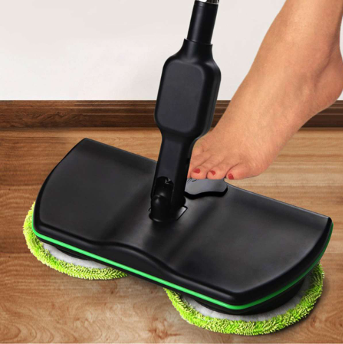 Rechargeable 360 Degree Rotating Wireless Floor Cleaner Scrubber Polishing Machine Electric Rotating Mop Microfiber Cleaning Mop