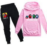 Among US Kids Girls Boys Hoodie and Sweatpants Suit Comfort Sweatsuit 2 pieces