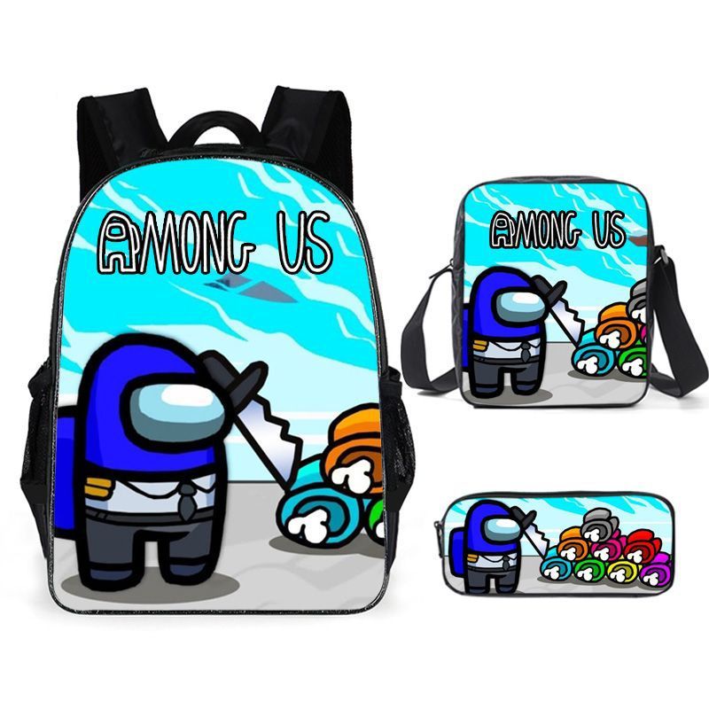 US 29.99 Among US 3D Backpack Set 3PCS Backpack Lunch Box and
