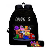 Among US Students Girls Boys School Backpack Bookbag With Pencil Case