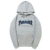 Trasher Fashion Flame Print Adults Youth Unisex Hoodie Pullover Sweatshirt