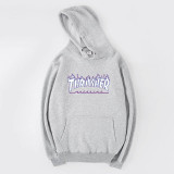 Adults Thrasher Blue Flame Print Hoodie Unisex Pullover Sweatshirt