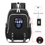 Stranger Things School Book Bag Big Capacity Rucksack Travel Bag With USB Charging Port