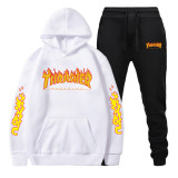 Adults Thrasher Fashion Casual Hoodie and Jogger Pants Set Fashion Unisex Sweatsuit