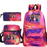 Stranger Things Youth Kids School Backpack Book Bag With Lunch Box Bag and Pencil Bag 3 Piece Set