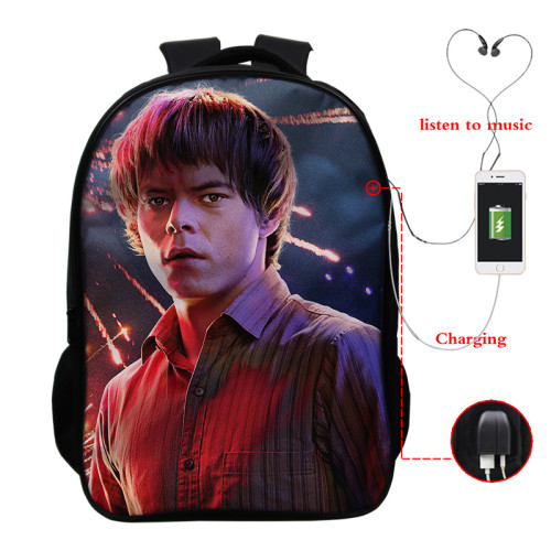 Stranger Things Trendy Casual Cross Shoulder Bag School Book Bag Students Backpack