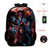 Stranger Things Trendy Casual Cross Shoulder Bag School Book Bag Students Backpack
