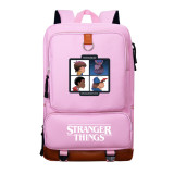 Stranger Things School Book Bag Big Capacity Rucksack Travel Bag