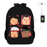 Stranger Things Popular Cross Shoulder Bag School Book Bag Students Backpack