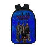 Stranger Things Trendy 3-D Print School Book Bag Casual Students Backpack
