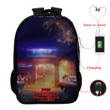 Stranger Things Trendy Casual Cross Shoulder Bag School Book Bag Students Backpack