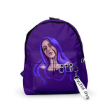 Billie Eilish Print Backpack Unisex Backpack Day Bag